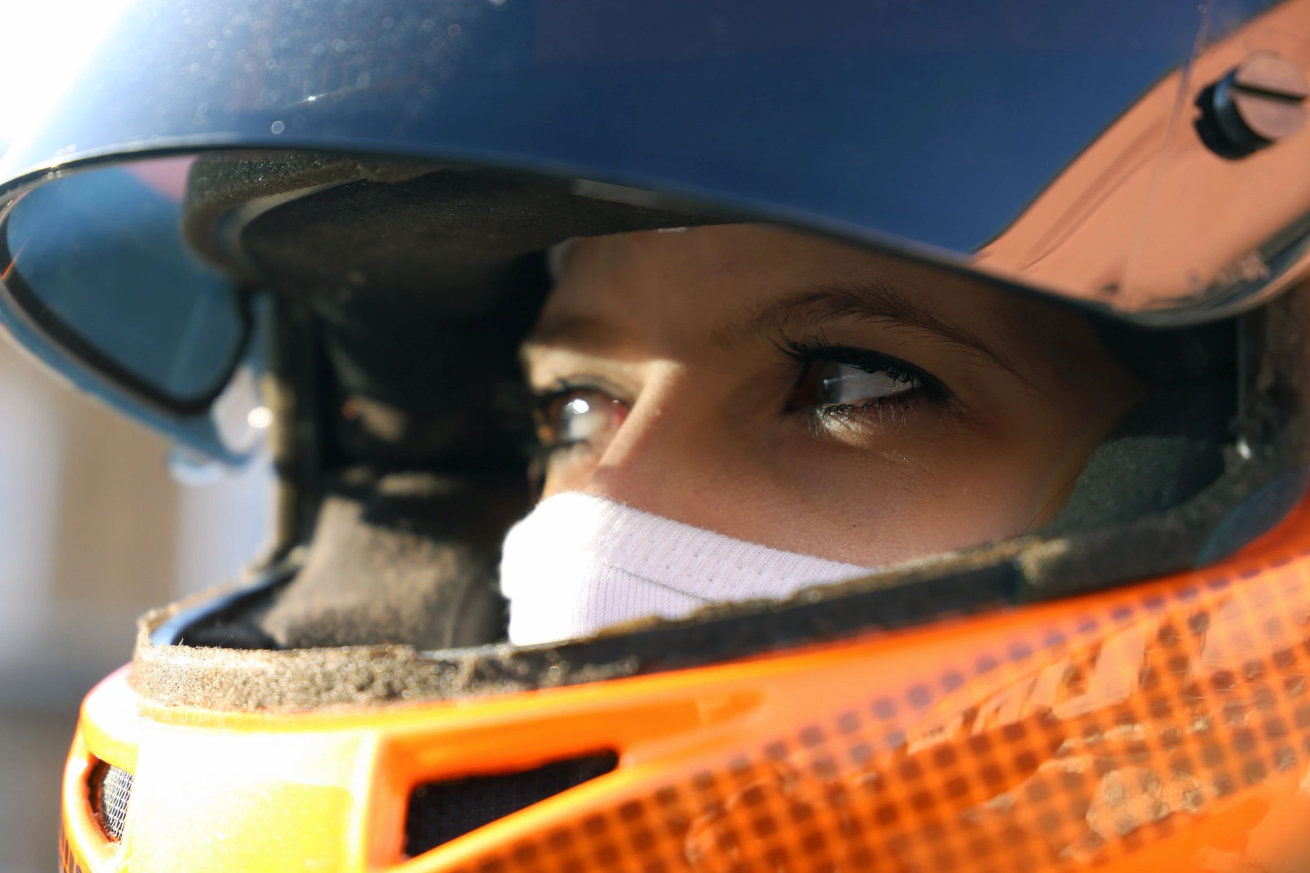 go-kart driver portrait